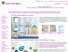 Tablet Screenshot of colorfulkidsworld.com